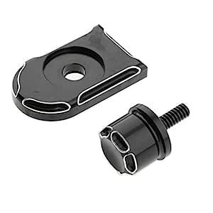 Beveled Seat Bolt Tab Screw Mount Knob Cover for Harley Touring FLHT ...