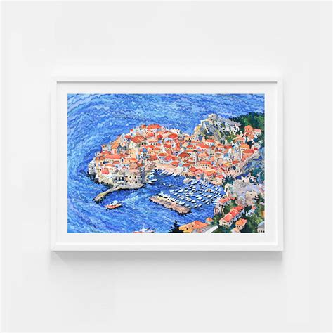 Dubrovnik, watercolor, 14 x 20 inches. The most popular view of this ...
