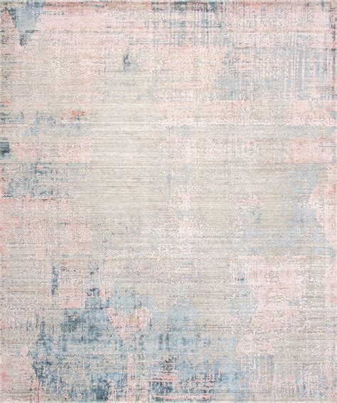 Malibu Collection Hand-Loomed Area Rug- 9' x 12' In Grey and Pink by ...