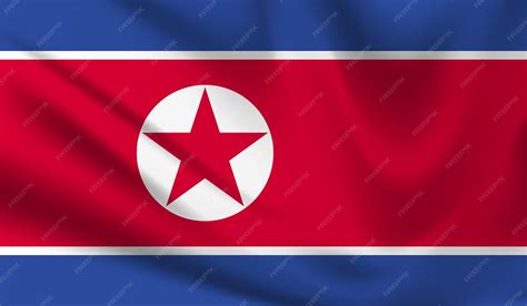 Premium Vector | North korea flags vector eps