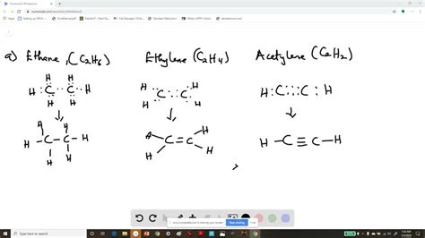 (a) Draw Lewis structures for ethane (C2 H6), ethylene (C2 H4), and ...