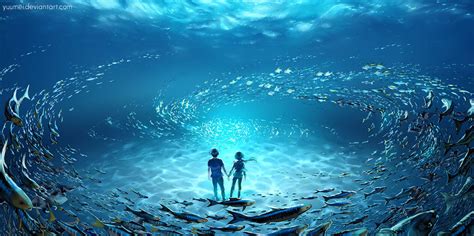 🔥 [50+] Blue Ocean Anime Wallpapers | WallpaperSafari