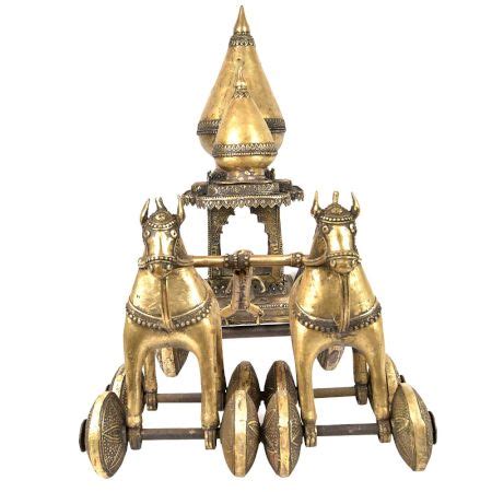 Buy Bronze Chariot - Sun Chariot - Wheel Chariot - Indianshelf