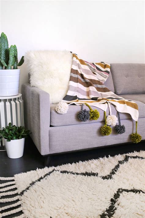 Image result for Pom Pom Blanket Tutorial