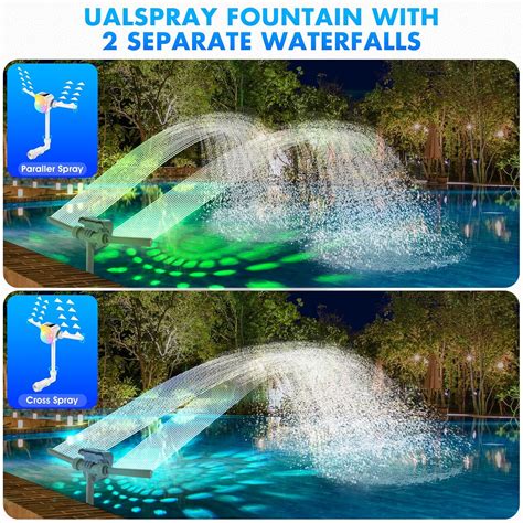 UniWater Pool Fountain with Solar Pool Light Show,Adjustable India | Ubuy