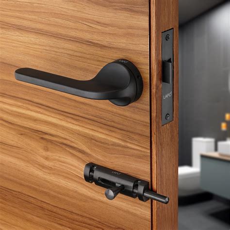 LAPO Bathroom Door Handles Lock for Storeroom, Balcony, Mortise Lock ...