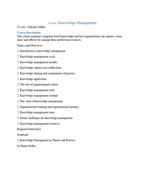 Knowledge Management Course 的图像结果