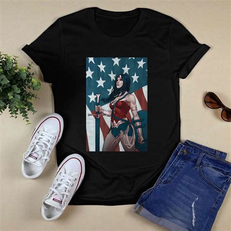 Wonder Woman American Flag Shirt - Lesgusa