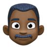 👨🏿 Man: dark skin tone emoji copy paste png download