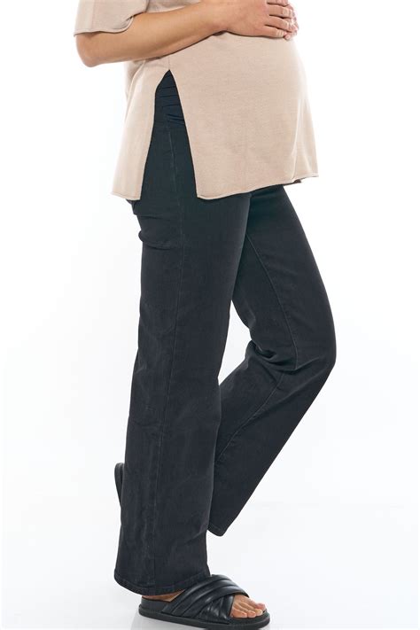 Maternity wide leg jean black – BAE The Label Australia