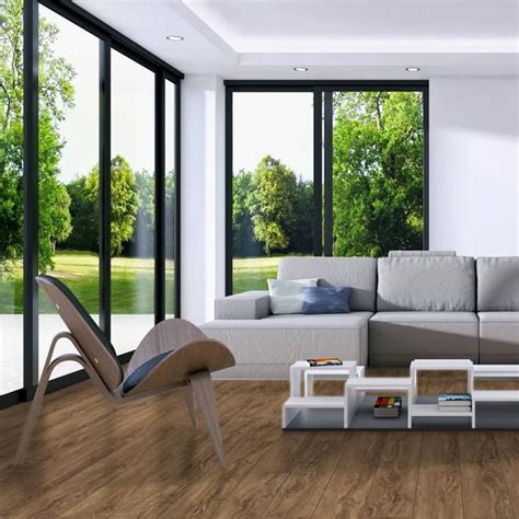 Luvanto Distressed Olive Wood Flooring - Small Plank