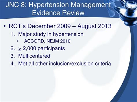 PPT - Hypertension Guidelines-JNC 8 PowerPoint Presentation, free ...