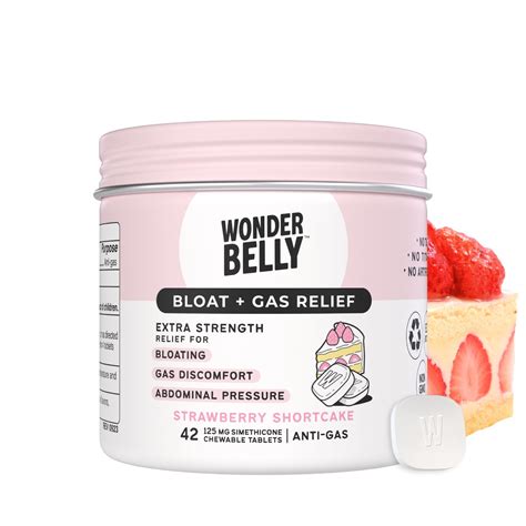 Wonderbellybloat Gas Relief Extra Strength Chewable Tablets With 125 Mg ...