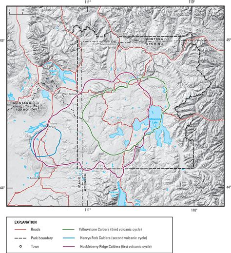 Island Park Yellowstone Caldera Resurgent Calderas (U.S. National Park