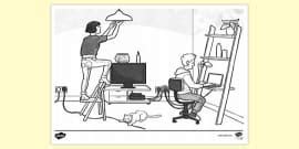 Safety Colouring Page - Educational Resources - Activities