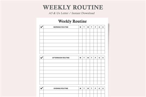 Weekly Routine 的图像结果