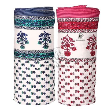 Buy LILFLY 400 TC Jaipuri Light Weight Pure Cotton Traditional ...