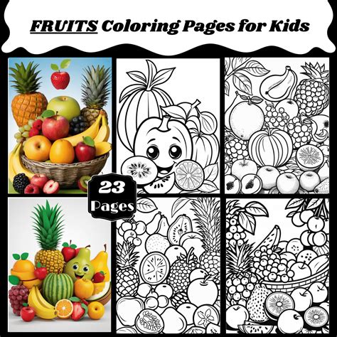 Fruits & Vegetables Basket Coloring Pages | Made By Teachers