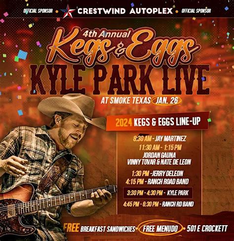 Kegs & Eggs 2024 at Smoke Texas Downtown | w/ Kyle Park LIVE, 501 E ...