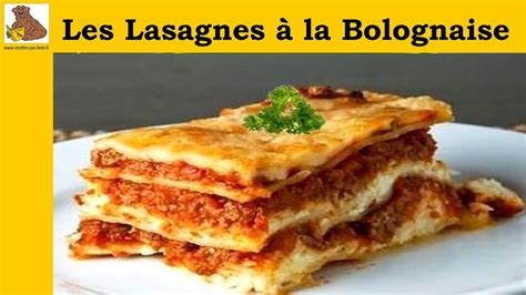 les lasagnes à la bolognaise (recette facile)   YouTube