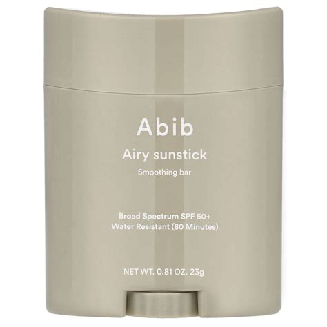 Abib, Airy Sunstick Smoothing Bar, SPF 50+, 0.81 oz (23 g)