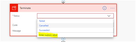 Image result for Power Automate Terminate Control