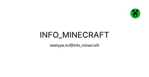 INFO_MINECRAFT — Teletype