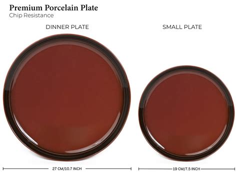 Premium Mahogany Porcelain Dinner Set ( Set of 18 ) – Bodhi House