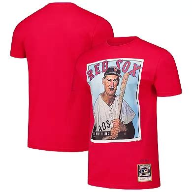 Men's Mitchell & Ness Ted Williams Red Boston Red Sox Cooperstown ...
