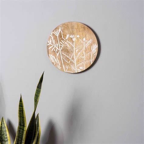 Ethereal Garden – Handcrafted Round Wall Plate – Sirevest