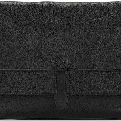 Unisex Flip Opening Leather Business Bag | Leather flip shoulder bag ...