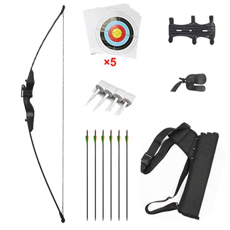 M99 Straight Draw Bow + Red Dot Single Needle Aim + Quiver + Arm Guard ...