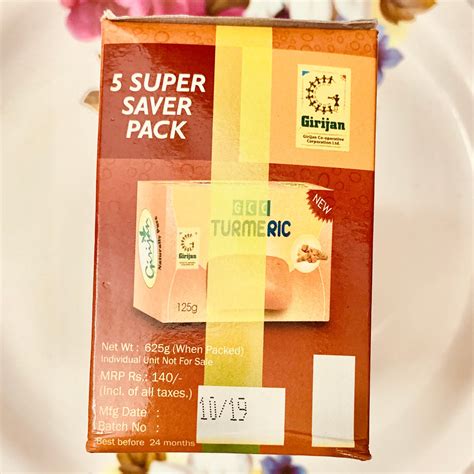 5 Girijan Turmeric Soaps-125 Grams Each – Vintage Farmers