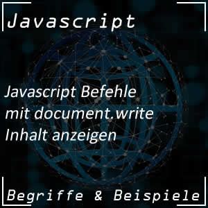 JavaScript Document.write 的图像结果
