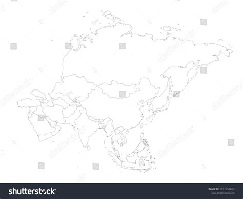 Asia Map Outline 的图像结果