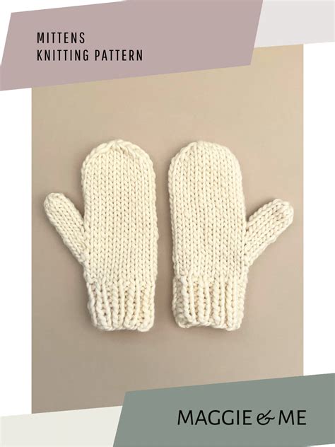 Image result for Mittens Knitting Pattern