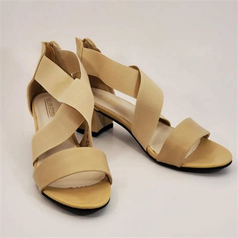 NEW Women's Shoes Salon Studio Tan Wedge Sandals... - Depop