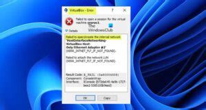 Image result for Warning Network in VirtualBox