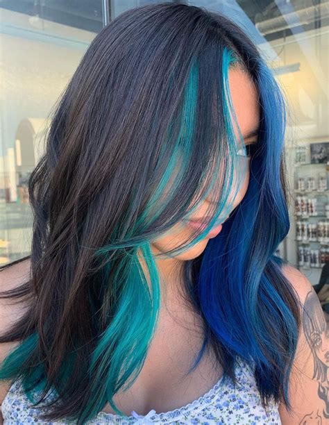 Teal Peekaboo Highlights