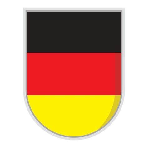 Germany national flag shield badge element | Premium Vector