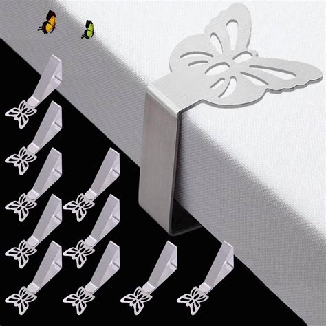 Table Cloth Clips for Outside Inside Table 10 Pack, Leaf Shape Picnic ...