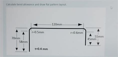 Image result for Flat Pattern Bend Drawing
