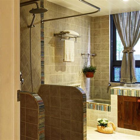 酒店式公寓低调奢华卫生间淋浴房设计图_齐家网装修效果图