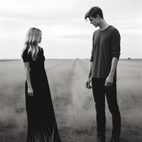 Realistic zoomed out photo black and white head to toe | Premium AI ...