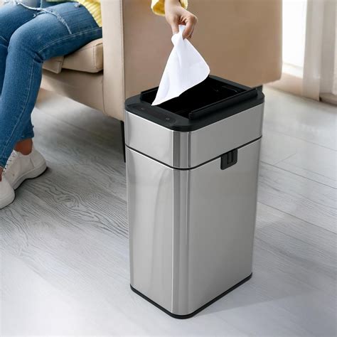 The Better Home 42L Stainless Steel Dustbin With Lid| 1 Year Warranty ...