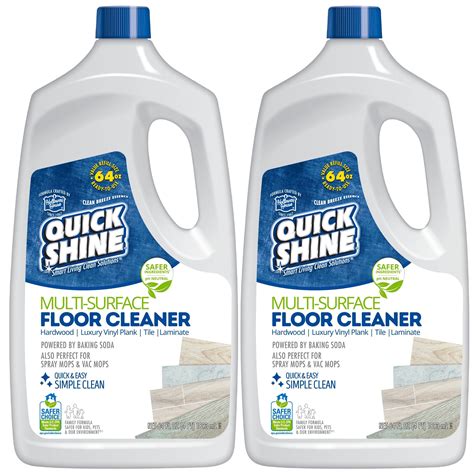 Quick Shine Multi Surface Floor Cleaner 128 oz, Safe for Hardwood, Tile ...