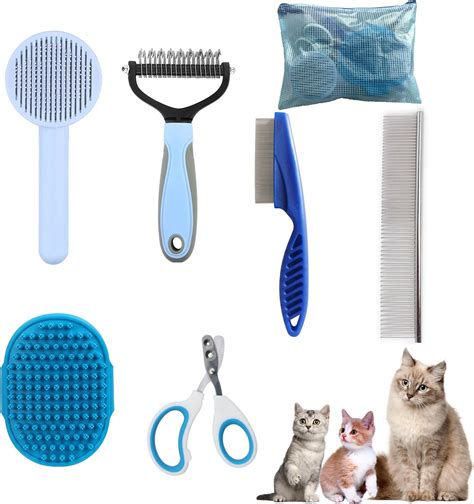 Amazon.com: The Cat Ladies Cat Grooming Kit - 5 Piece Brushes Kit ...