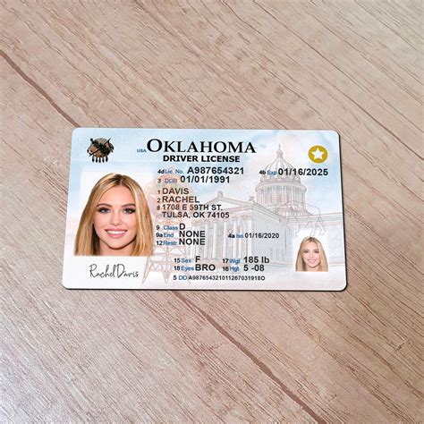 Oklahoma Driver License PSD Template – PSD Craftify