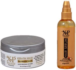 XCLUSIF PROFESSIONAL Keratin + Smoothening Mask 300 ML + Hair Serum ...