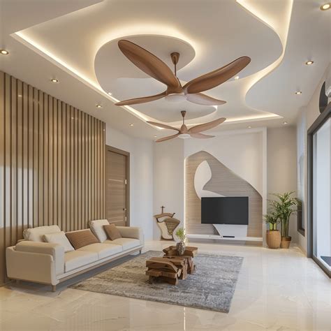 Stunning Double-Fan POP Designs for Halls